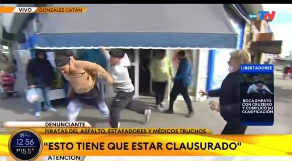 Violencia, patadas y piedrazos en la polémica clínica de González Catán: todo salió en vivo por TN