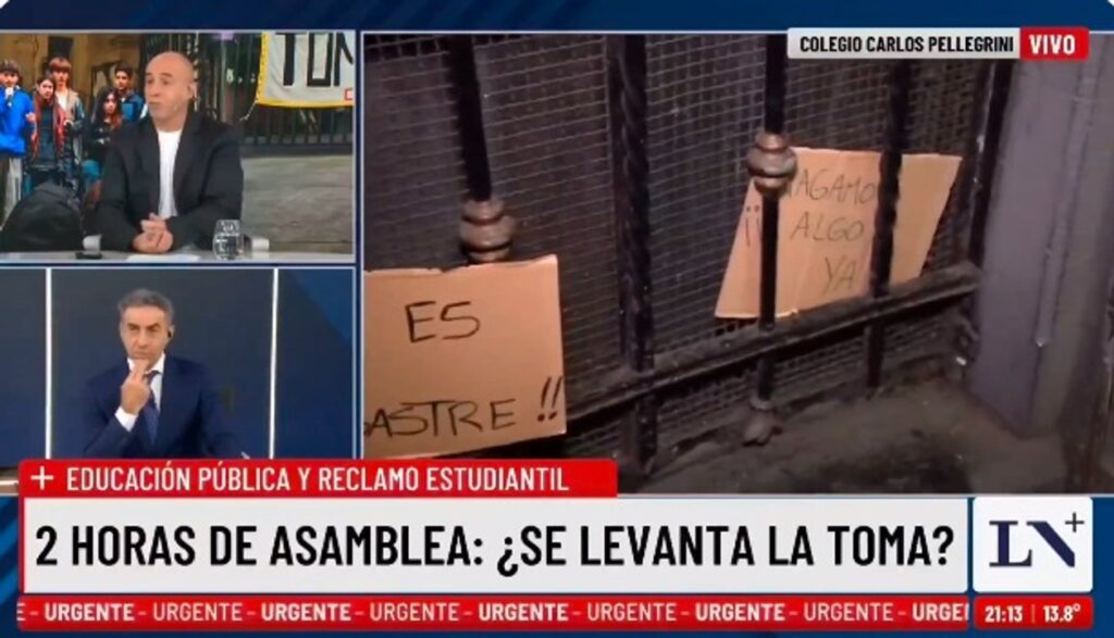 Majul y Trebucq se indignan porque en la toma se juegue al truco pero no porque el Gobierno incumpla la ley