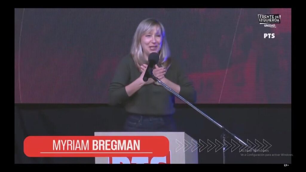El mensaje de Myriam Bregman en un acto: “Con la partida del Indio se fue parte de nuestra adolescencia"