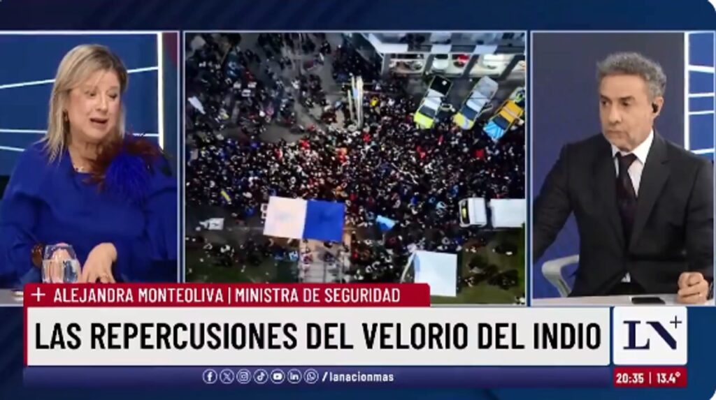 La pregunta boba de Majul sobre el velorio del Indio Solari que Monteoliva contestó con un elogio a Kicillof