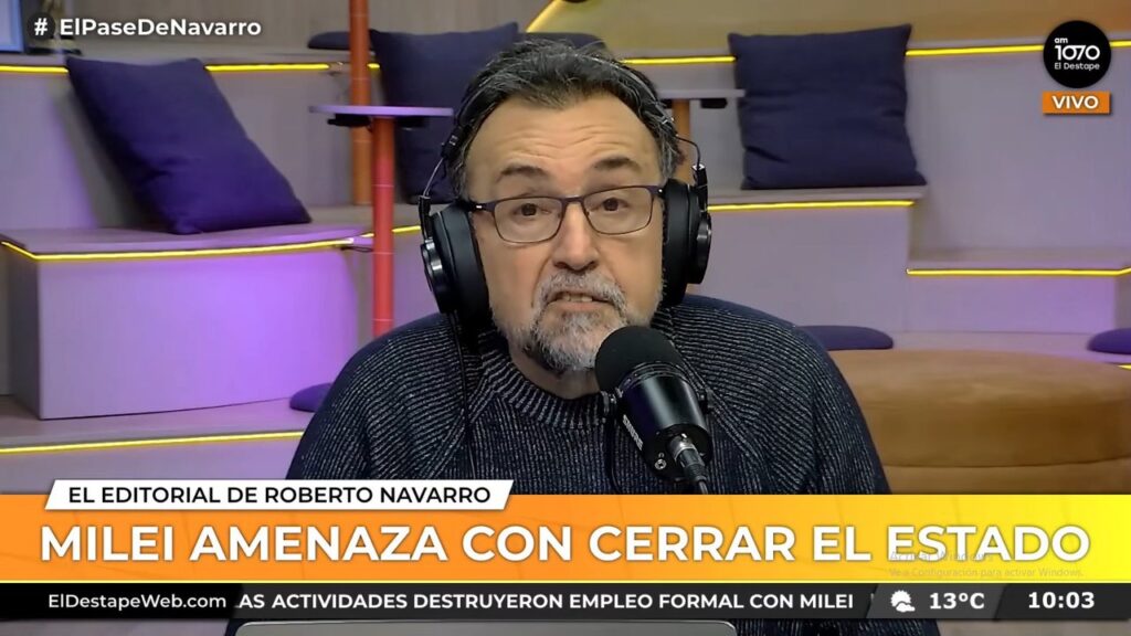 Roberto Navarro: “Lo que va a suceder este martes en Plaza de Mayo contra el gobierno de Milei es muy potente”