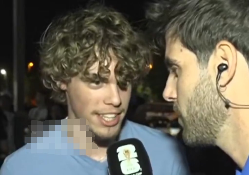 El momentazo de un inglés con los hinchas argentinos que se hizo viral en las redes