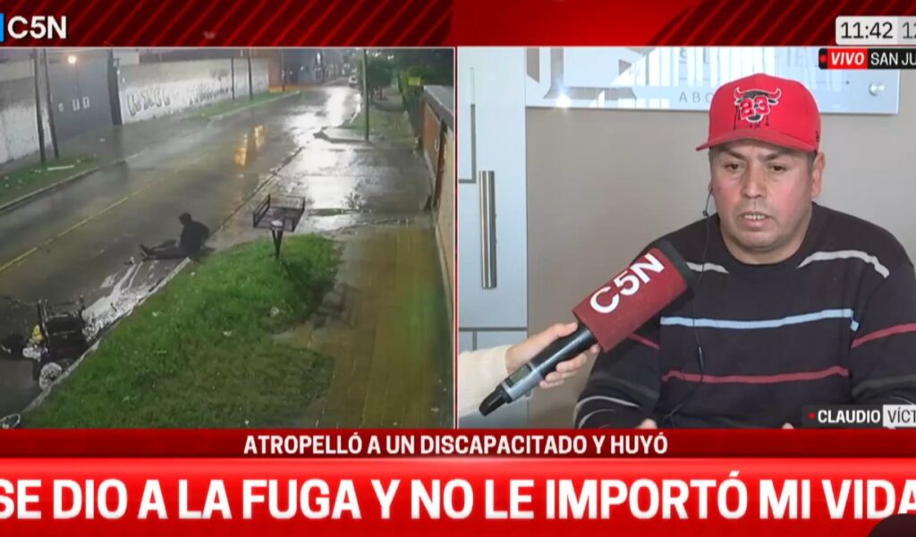 “Este chabón me arruinó”: atropelló a un discapacitado y lo dejó tirado bajo la lluvia