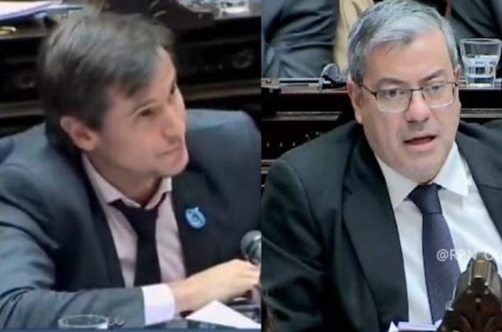 Se picó la sesión y Germán Martínez le saltó a la yugular al diputado libertario que consideró como “aliados” a los fondos buitres
