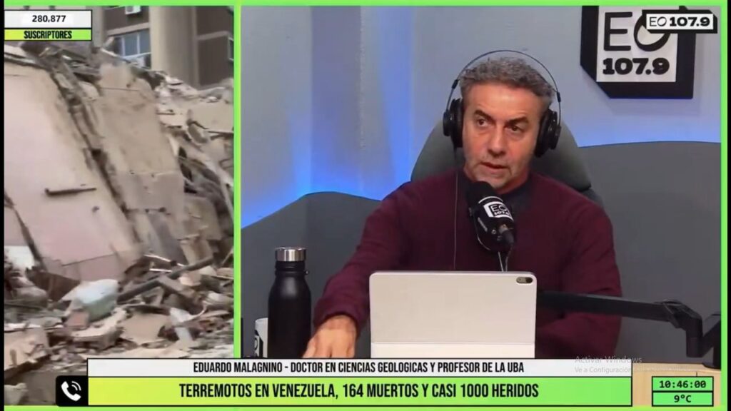 Majul llamó a un geólogo para hablar del terremoto en Venezuela y no se bancó las críticas por el desmantelamiento del Estado