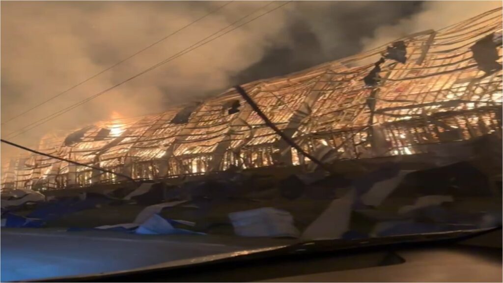 Zona de guerra: un video desde adentro muestra la destrucción total del Polo de Ezeiza tras la explosión