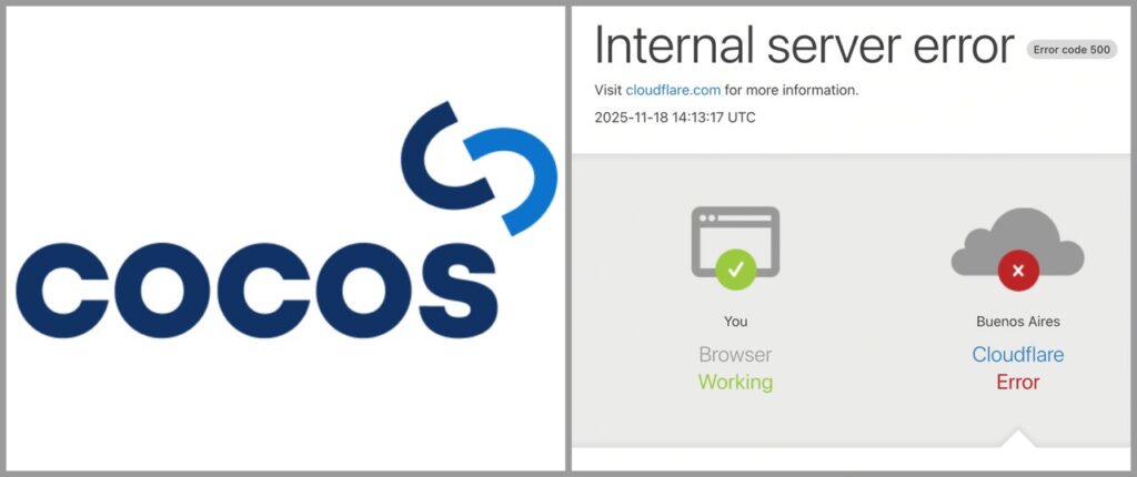 La caída de Cloudflare afecta a las billeteras virtuales: no se puede ingresar a Cocos Capital