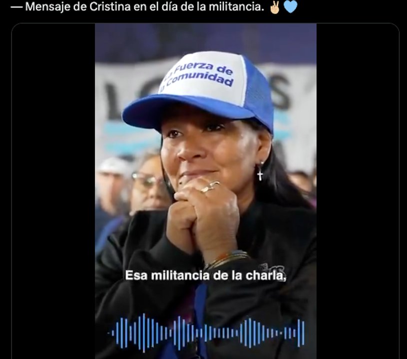 Cristina Kirchner pidió "reconstruir confianza" y se comparó con Perón