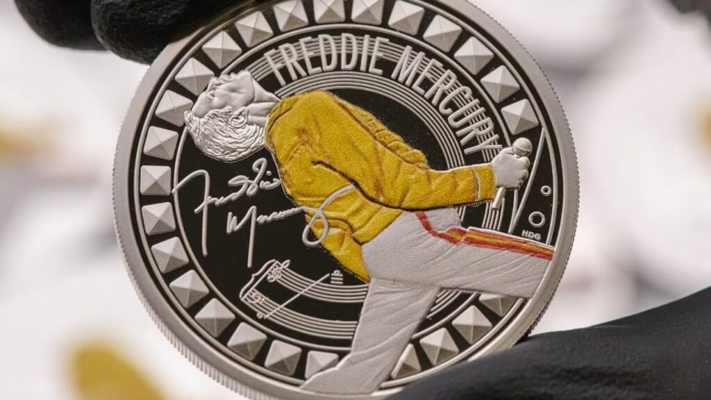 Reino Unido lanzó una moneda conmemorativa de Freddie Mercury por los 40 años de Live Aid
