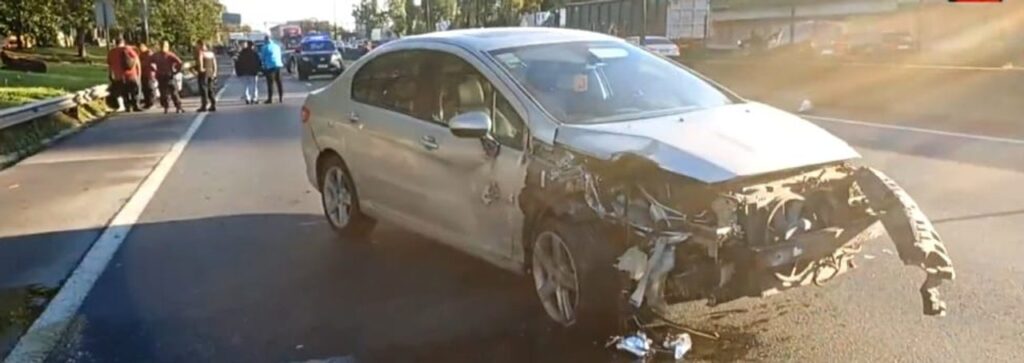 Fuerte choque en Autopista Dellepiane y General Paz