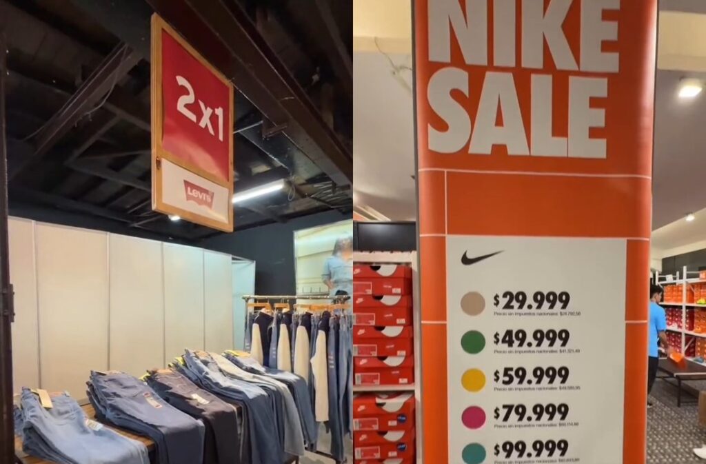 Cierra un outlet y remata jeans Levi‘s a $30.000 y zapatillas Nike a $15.000