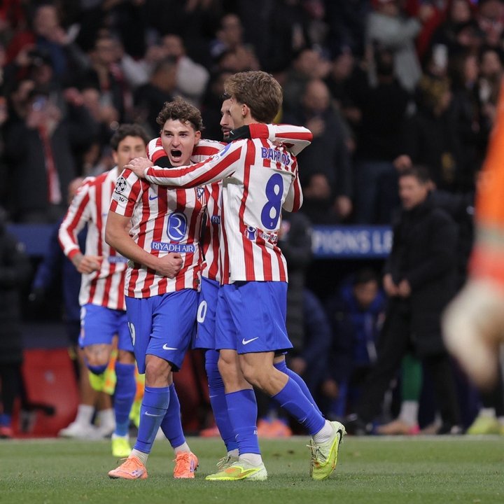Atlético de Madrid le ganó sobre la hora al Inter en Champions League
