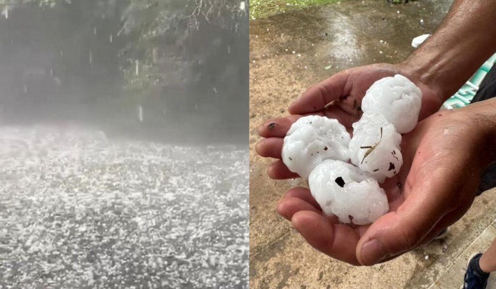 Granizo en Córdoba: la tormenta impactó en el Valle de Calamuchita