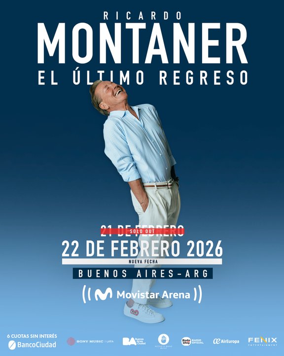 Ricardo Montaner agotó las entradas en Buenos Aires y anunció una nueva fecha en el Movistar Arena