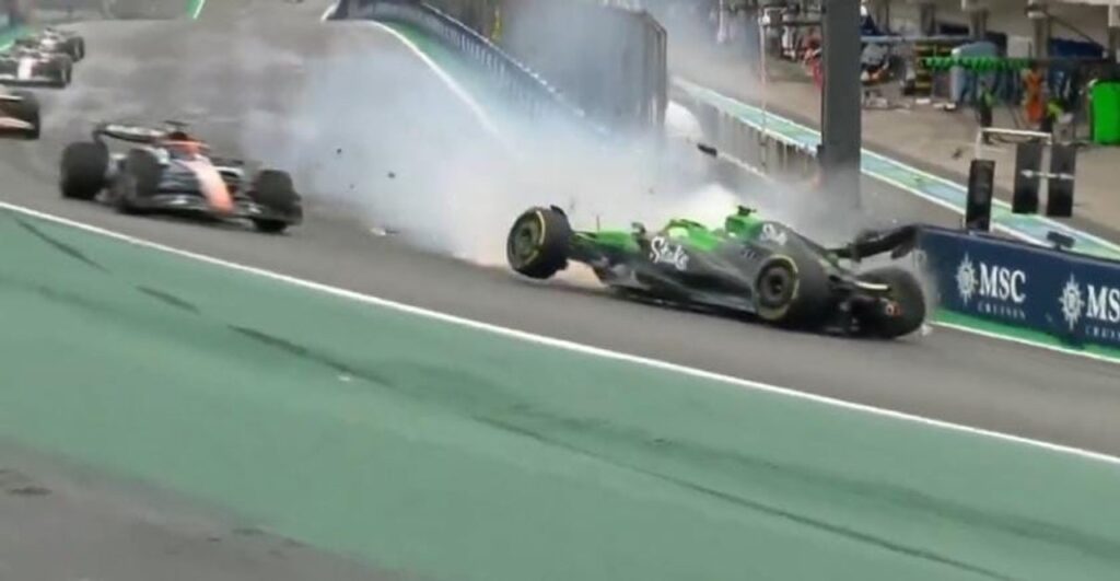 Así fue el brutal accidente de Gabriel Bortoleto en la Sprint del Gran Premio de Brasil