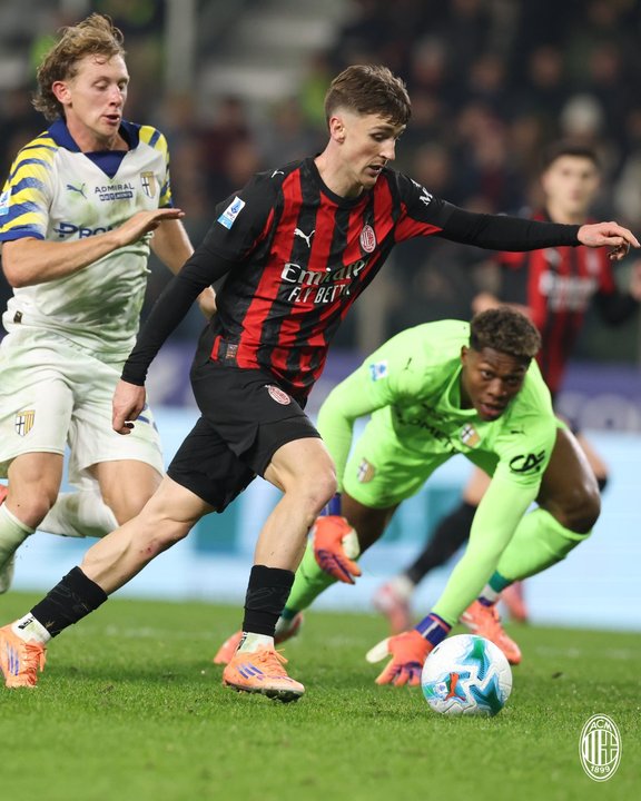 Parma sorprendió y le sacó un empate al Milan en la Serie A