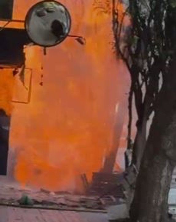 Escape de gas y fuego en Caballito