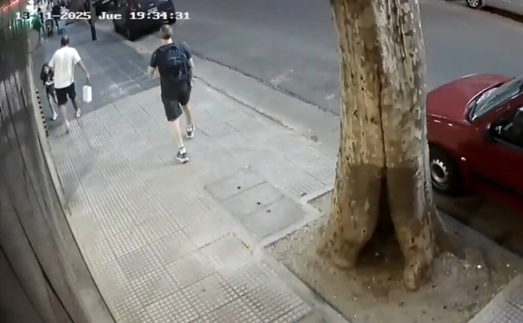 Un joven de 22 años le dió una patada a una de 7 en Palermo