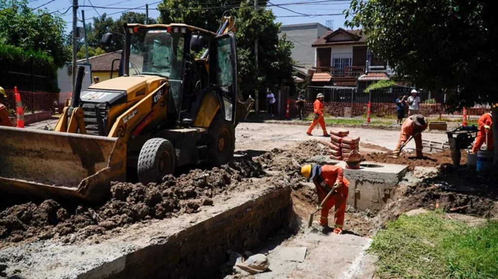 Pilar avanza con obra hidráulica en el centro para desagotar al Río Luján