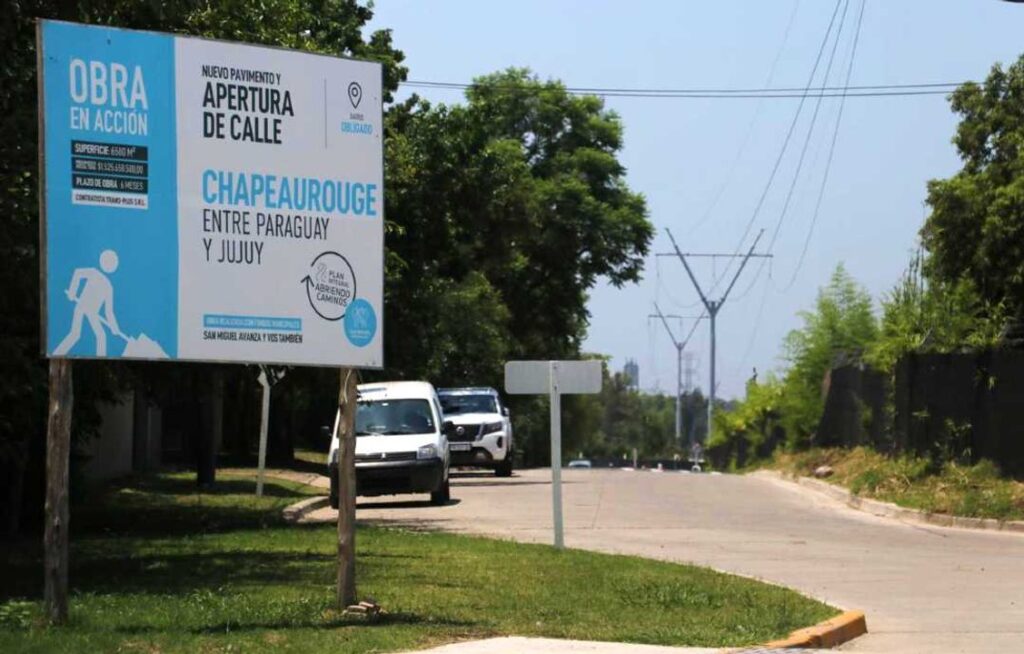 San Miguel habilita la calle Chapeaurouge y suma veredas para mejorar la conectividad