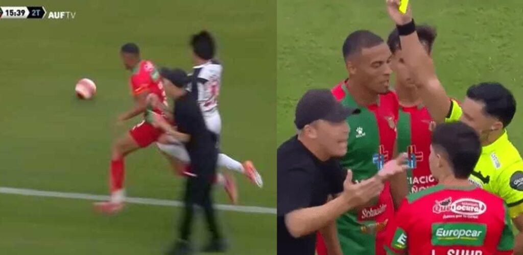 Insólito: en Uruguay el VAR anuló un gol por foul del DT argentino Israel Damonte