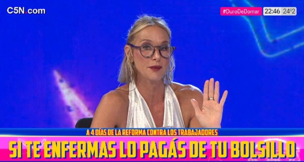 Carla Czudnowsky llegó a una conclusión: “La reforma laboral la pensó un hijo de puta"
