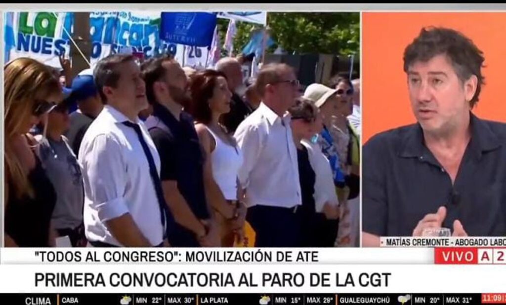 El invitado de A24 le explicó en la cara a Novaresio por qué la reforma laboral de Milei “es mala y no va a generar empleo”