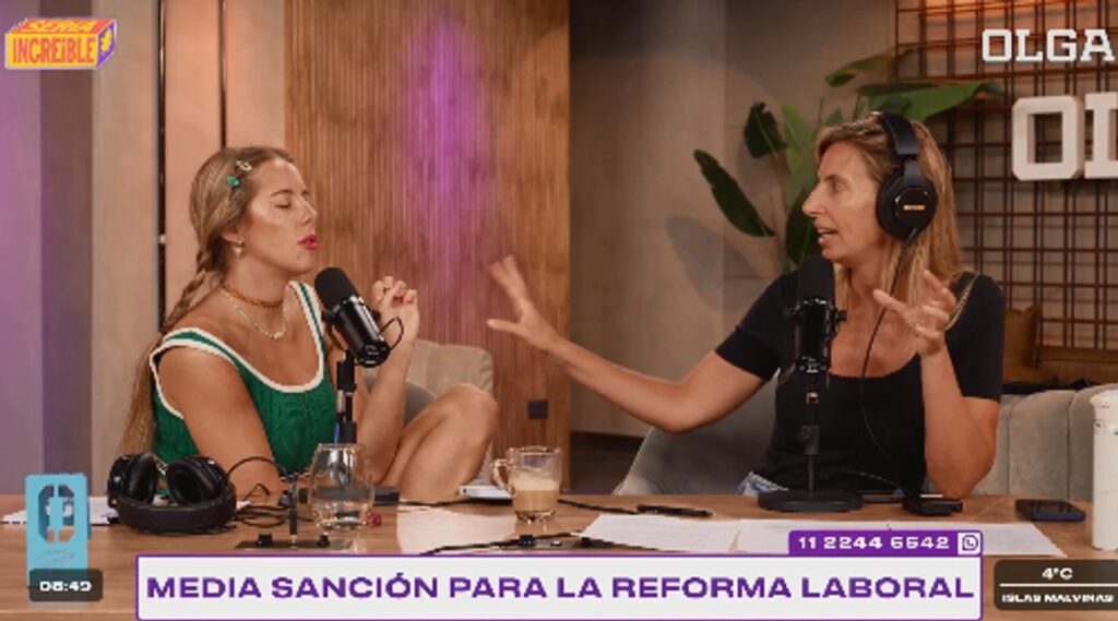 La explicación de Luciana Geuna sobre la Reforma Laboral hizo calentar las redes de Olga