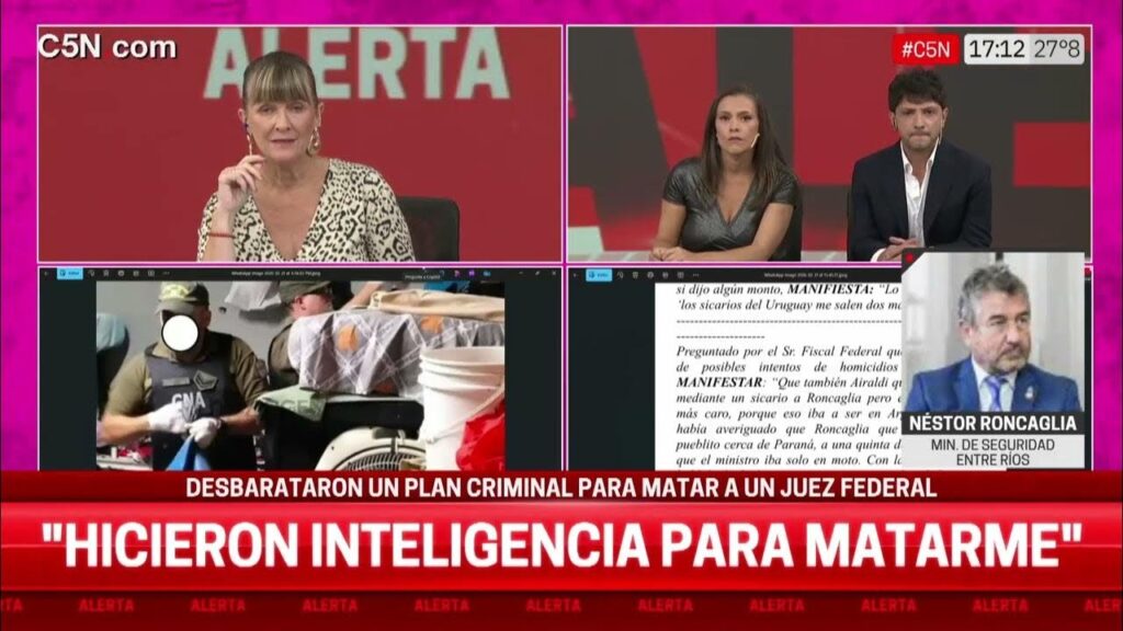 Grave: frustraron un plan narco para asesinar al ministro de Seguridad, un juez y un fiscal de Entre Ríos