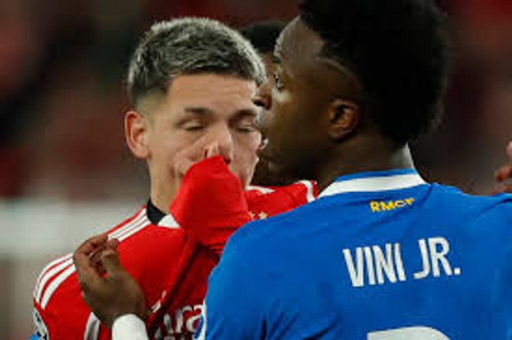 Tras el incidente con Vinicius, Prestianni fue sancionado y no estará ante el Real Madrid