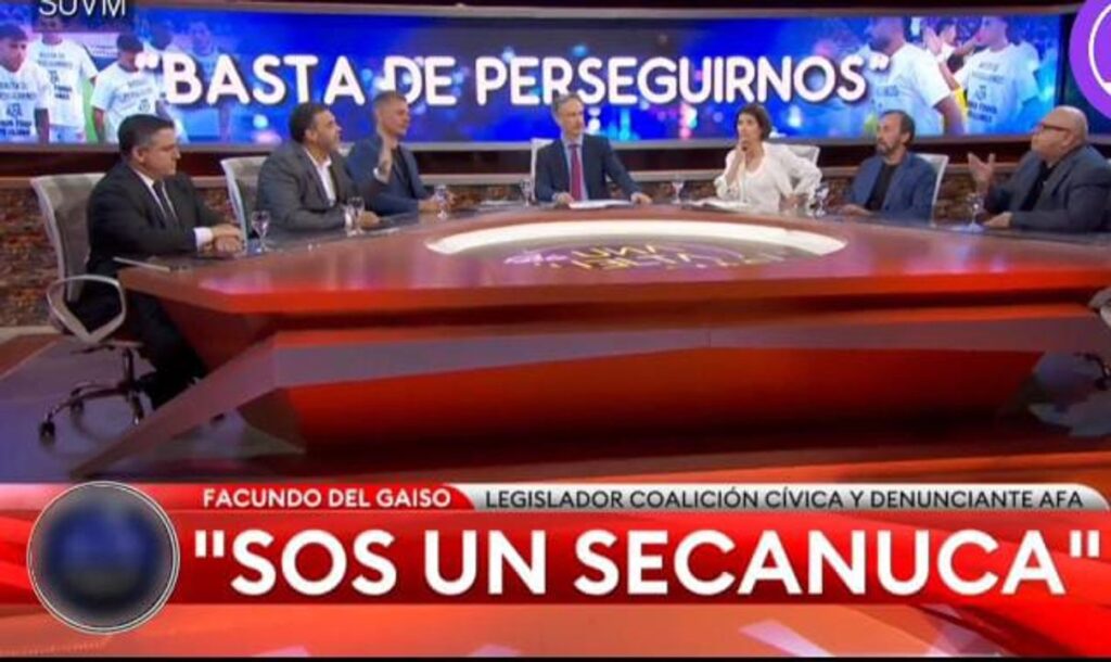 Escándalo en TN: gritos, amenazas y un “vos sos un secanuca” en el explosivo cruce por la AFA
