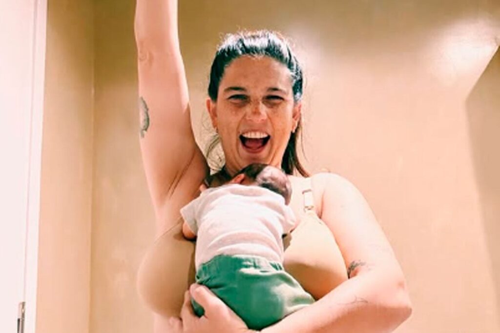 Juana Repetto presentó a su bebé en redes: la primera foto de sus tres hijos juntos