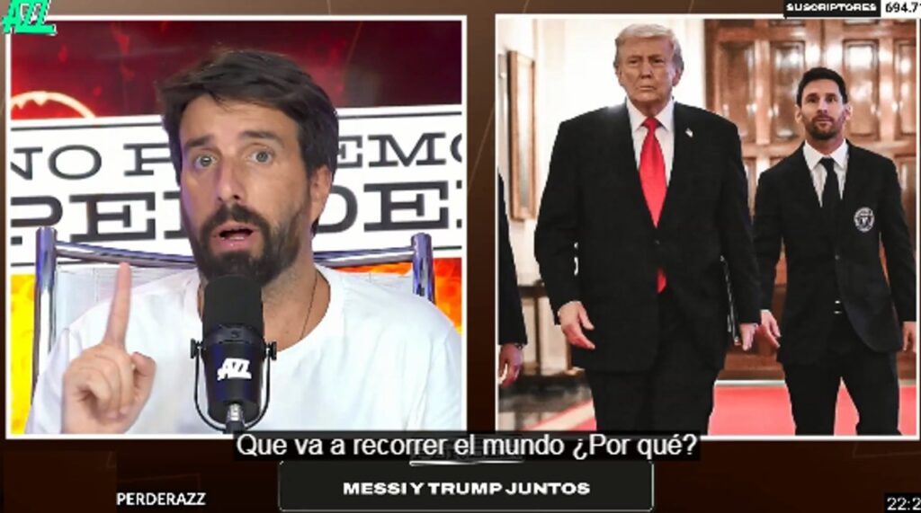 “Messi no es boludo…”: Azzaro sobre la foto de Leo con Trump