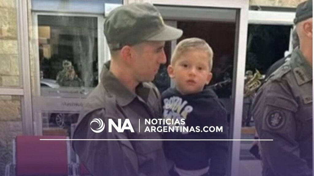 Nahuel Gallo llegó a Argentina y fue recibido por su esposa e hijo
