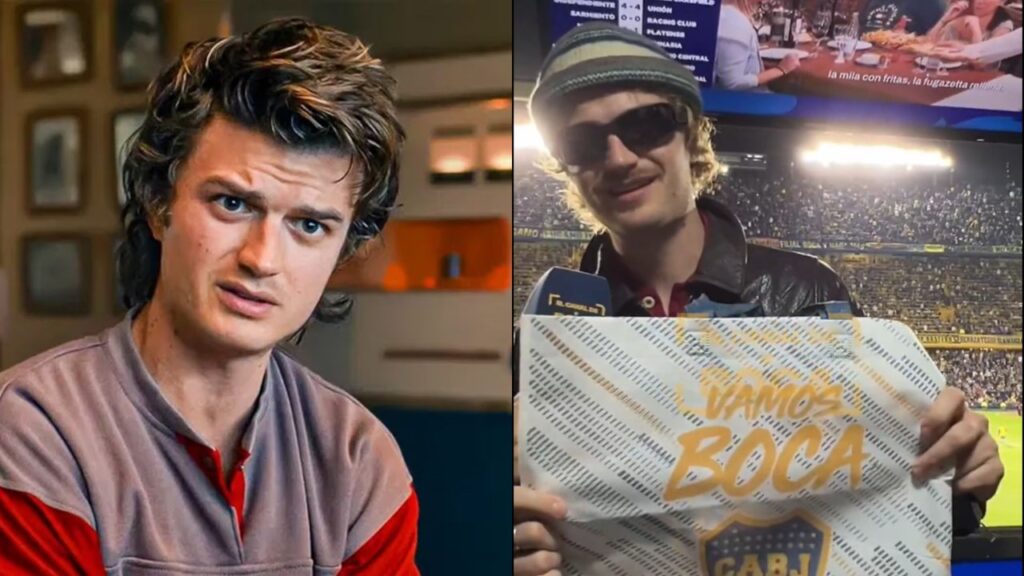 Joe Keery, actor de Stranger Things, visitó la Bombonera