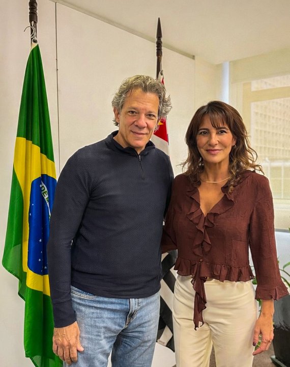Natalia de la Sota se reunió en Brasil con el ministro de Hacienda, Fernando Haddad