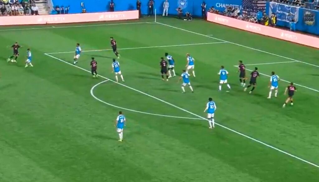 Sin la presencia de Lionel Messi, Inter Miami empató con Charlotte