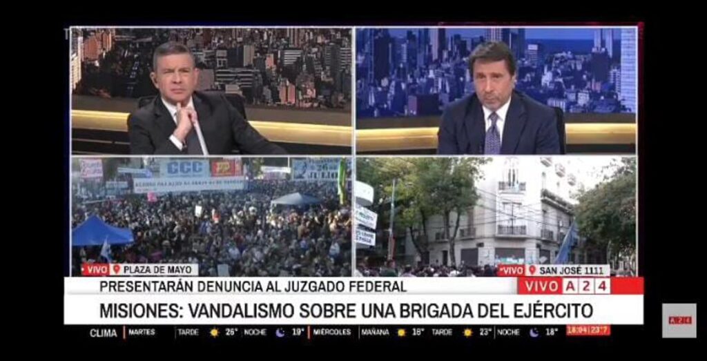Cristina salió al balcón y Feinmann se puso como loco al ver el cariño de la gente: “Se les caga de risa a los jueces"