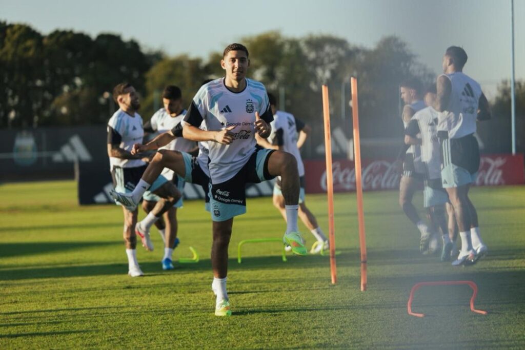 La Selección argentina completó su segundo entrenamiento en el predio de Ezeiza