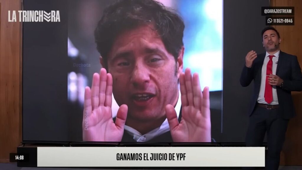 En el streaming libertario Carajo se burlaron de Kicillof con una foto hecha con IA simulando que tiene Síndrome de Down
