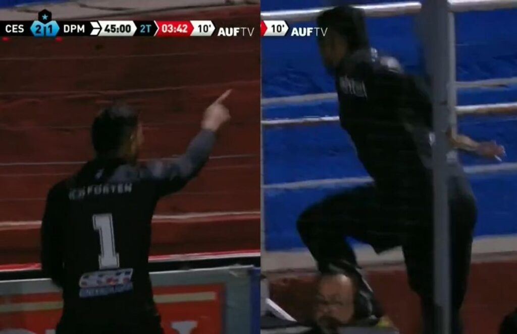 Lo expulsaron y se metió en la tribuna rival a buscar a un hincha que le recordó su pasado trágico