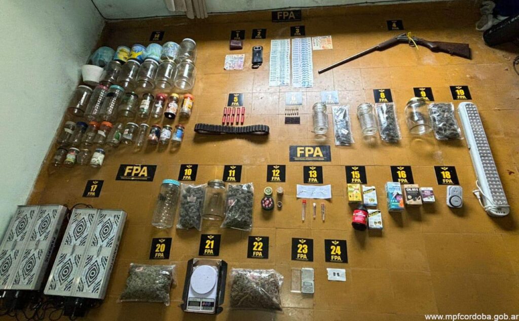 FPA SECUESTRÓ MÁS DE 2000 DOSIS DE ESTUPEFACIENTES EN RÍO TERCERO. UN DETENIDO
