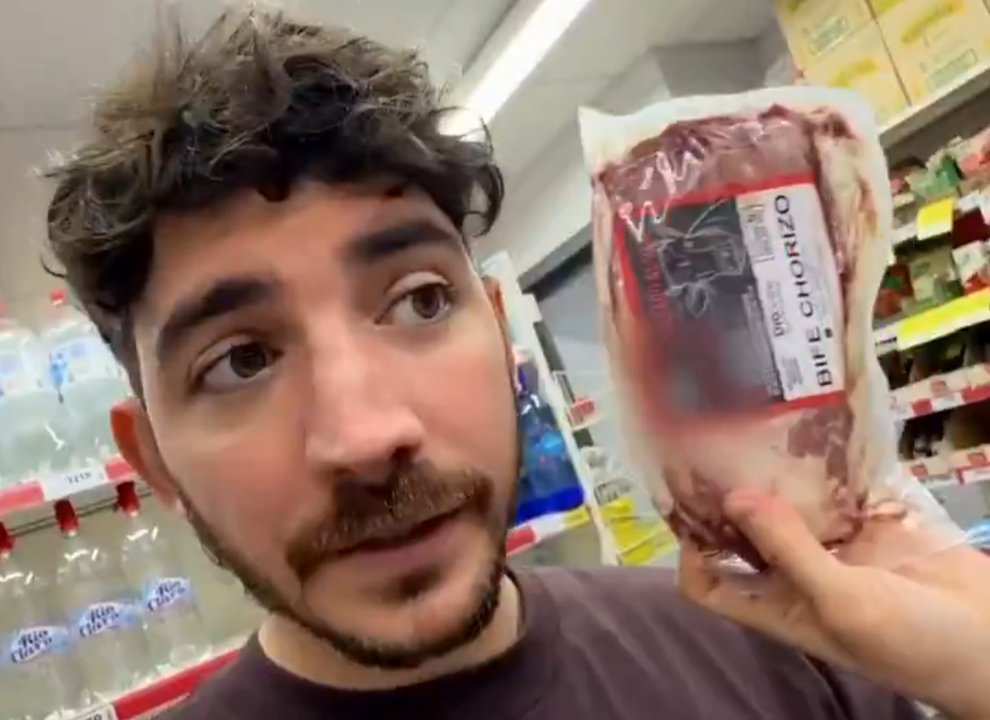 Influencer argentino que vive en España hizo una comparación de precios con Argentina y se agarró la cabeza