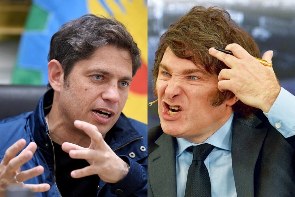 Hasta Clarín reconoció que Kicillof supera por primera vez a Milei en las encuestas