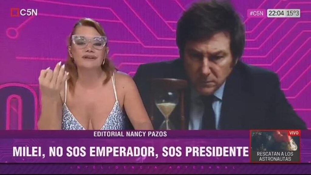 Nancy Pazos hundió a Milei, reveló que CFK “tiene mejor imagen” y anticipó que a él “ni domiciliaria le van a dar”