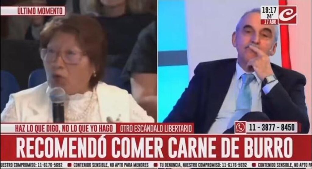 Moreno prendió fuego a la senadora que recomendó comer carne de burro: sacó un préstamo en el Nación y debe 50 millones de pesos