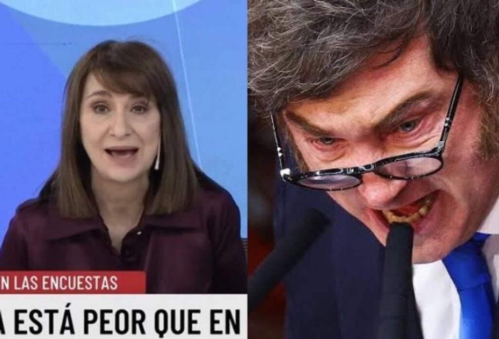 Milei, enfurecido y desbocado, volvió a atacar a la prensa y los trolls salieron de cacería contra “María Pauta Santillán”