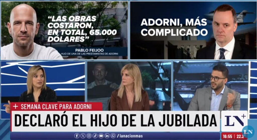 Pagá lo que debes Adorni: uno de los hijos de las jubiladas prestamistas declaró que le debe 65 mil dólares