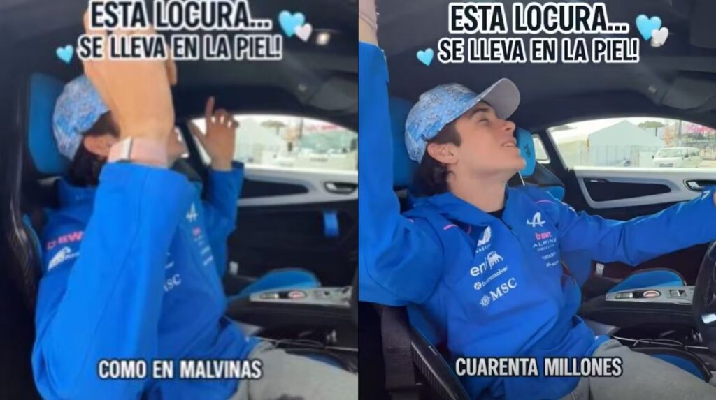 Polémica: Alpine eliminó una referencia a Malvinas en un video de Franco Colapinto
