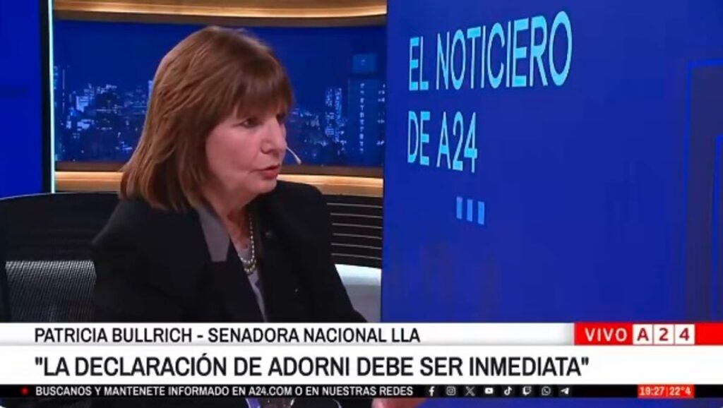 Patricia Bullrich se cansó de Adorni y lo instó a presentar las pruebas de manera inmediata